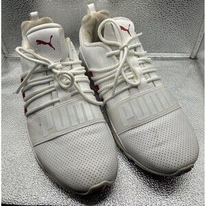 PUMA 10CELL 1.0 190596-02 White Red Sneakers Men Size 8